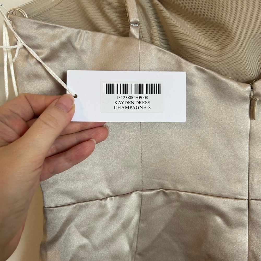NWT Reformation Kayden Dress in Champagne - Picture 5 of 10